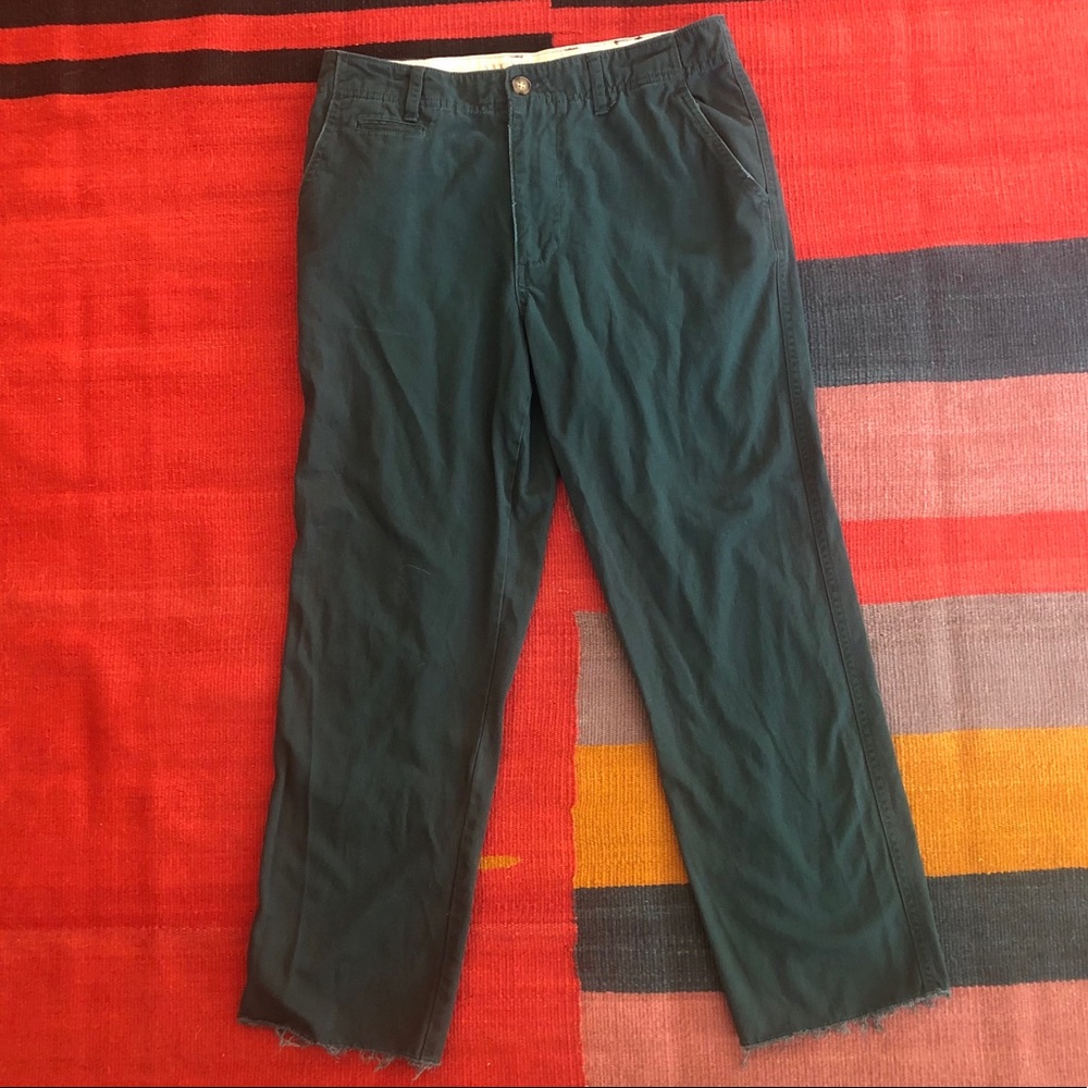 Merona Cropped Green Chinos 32x30